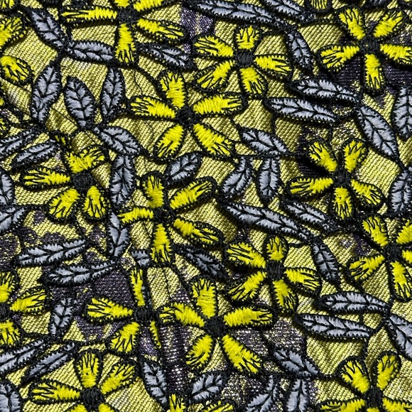 Too La Roo Couture Look Special Occasion Dress Black Purple Yellow Bubble Sz 4 - Picture 13 of 14